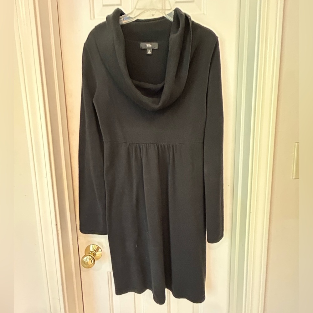 Cowl Neck Sweater Dress by Missoni, Black, Long Sleeve, Sz Med